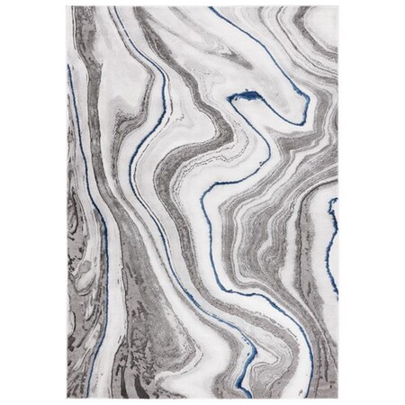 Safavieh 4 x 6 ft. Craft Contemporary Rectangle Power Loomed Rug, Grey & Blue CFT819N-4